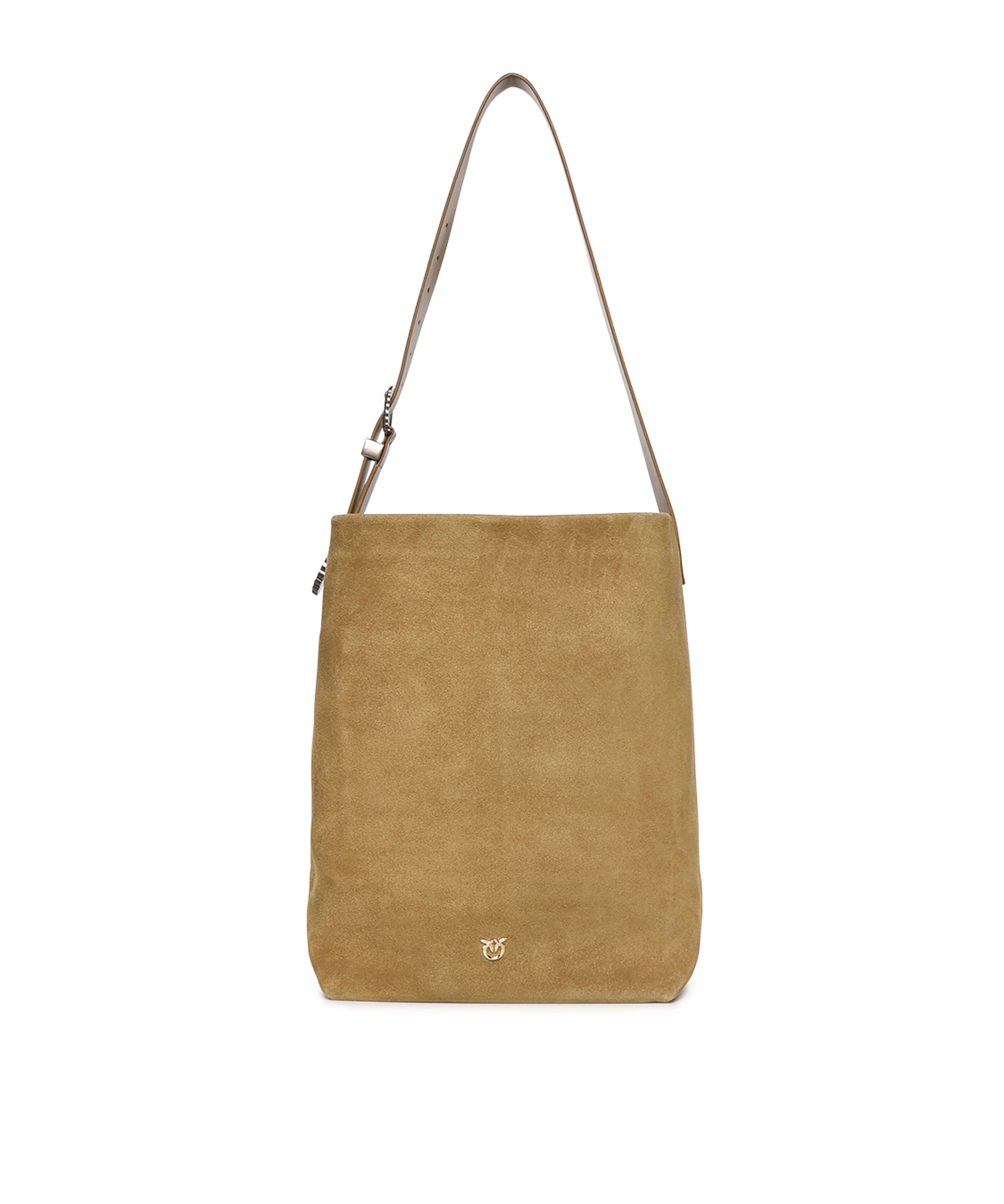 Borsa a tracolla grande Bucket Big in suede 106834 A0F6L22A PINKO 