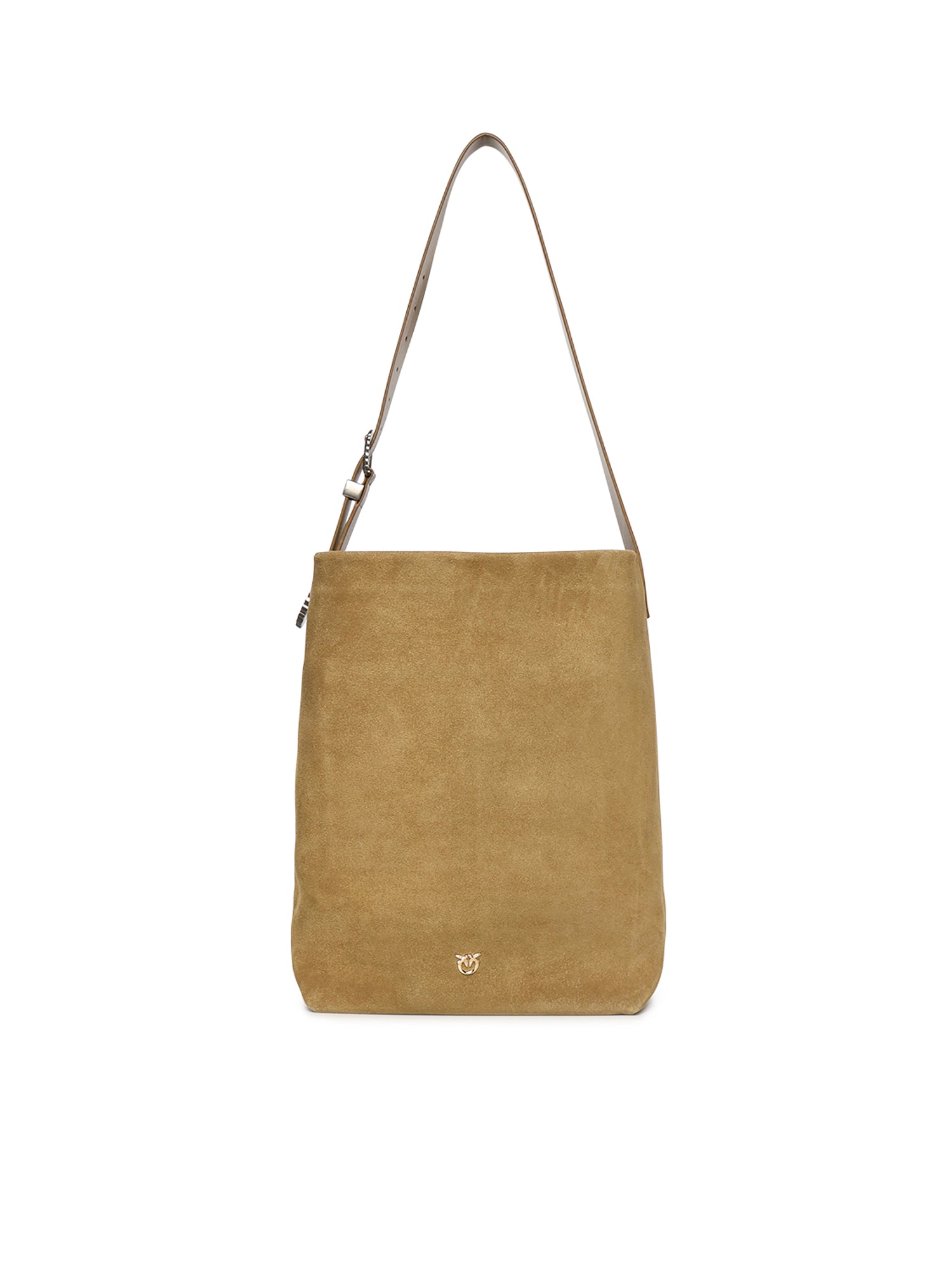 Borsa a tracolla grande Bucket Big in suede 106834 A0F6L22A PINKO 