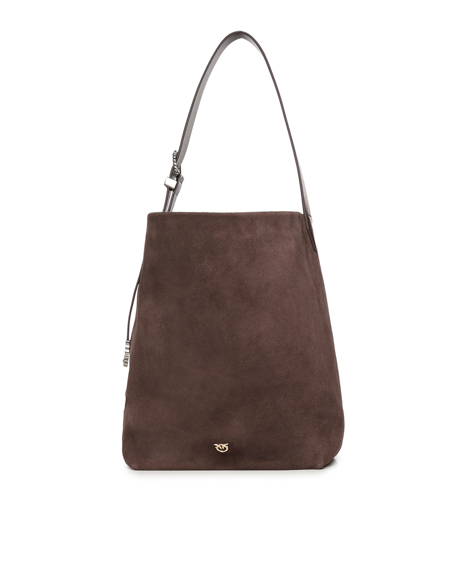 Borsa a tracolla grande Bucket Big in suede 106834 A0F6M11A PINKO 