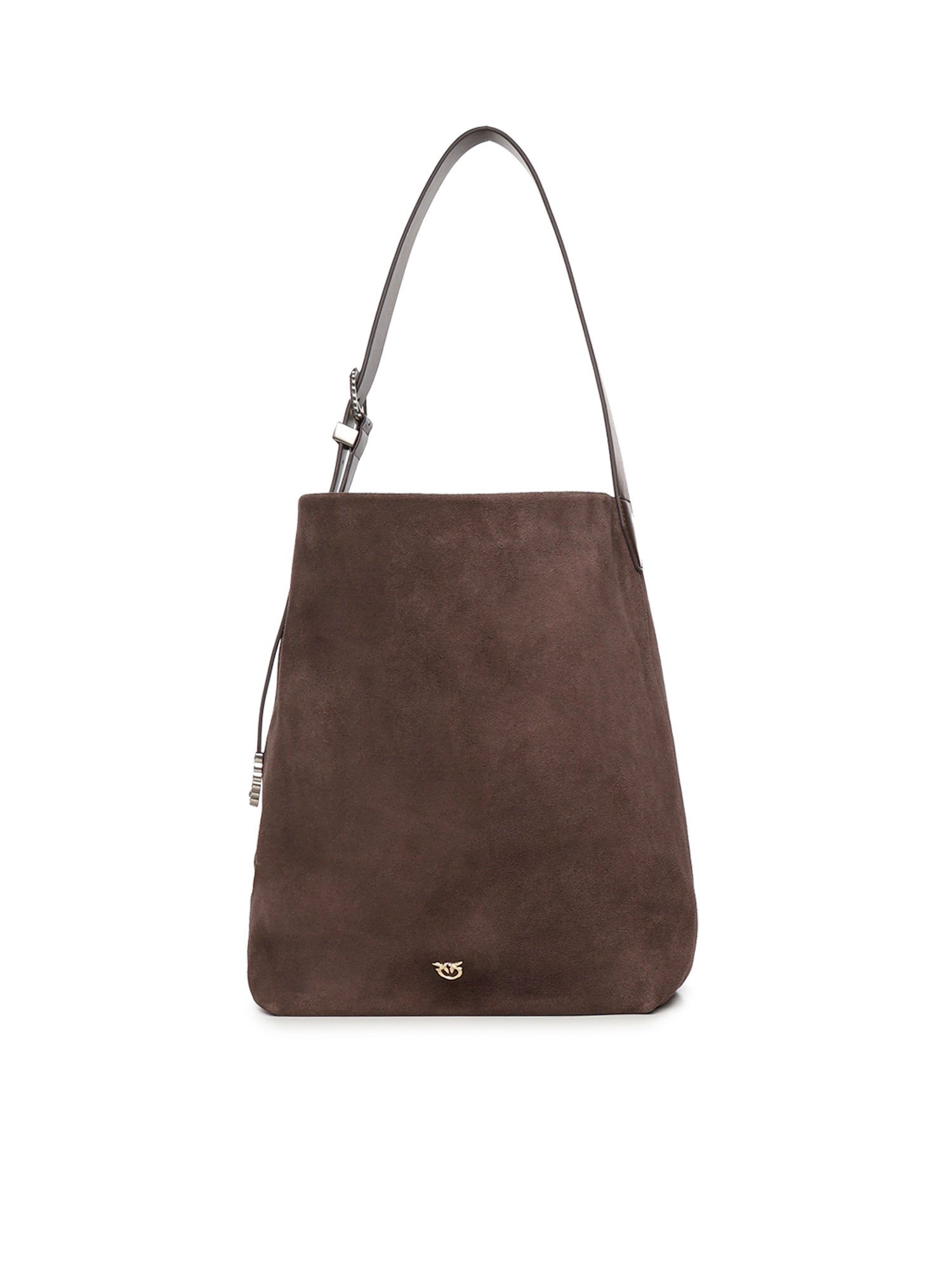 Borsa a tracolla grande Bucket Big in suede 106834 A0F6M11A PINKO 