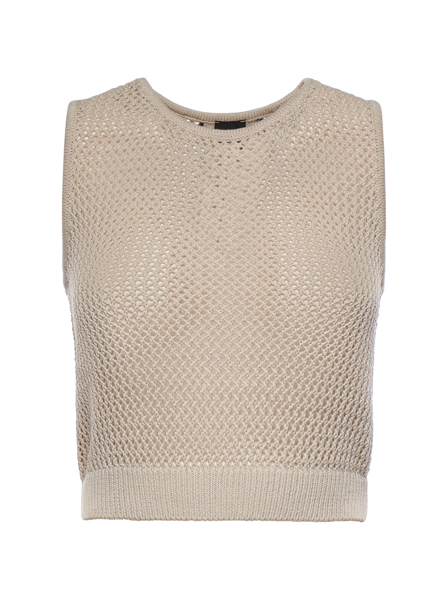 Crop top con bande sul retro 106837 A3B4C44 PINKO 