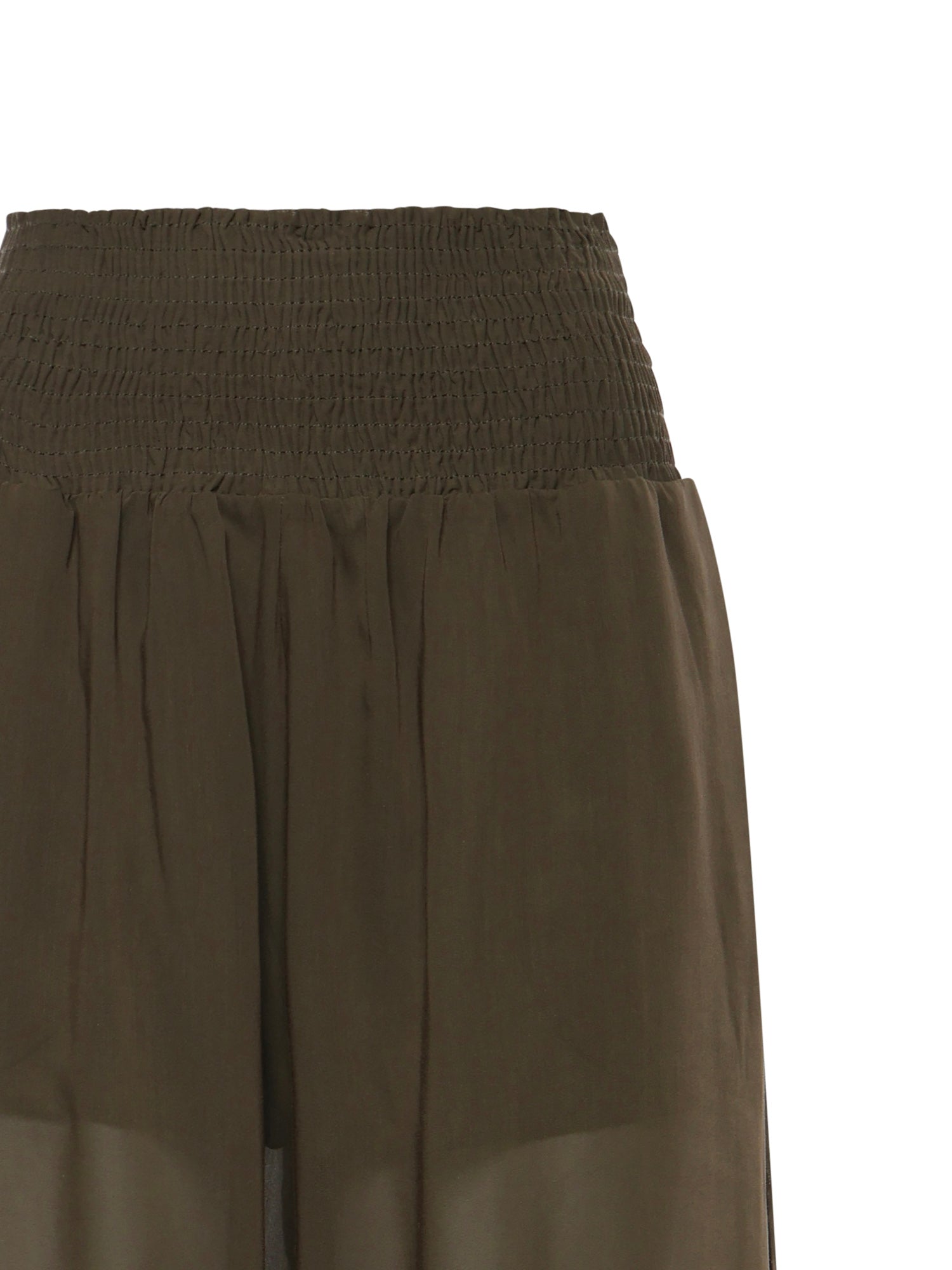 Pantaloni in voile crêpe di misto cotone 106845 A3O2X52 PINKO 