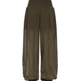 Pantaloni in voile crêpe di misto cotone 106845 A3O2X52 PINKO 