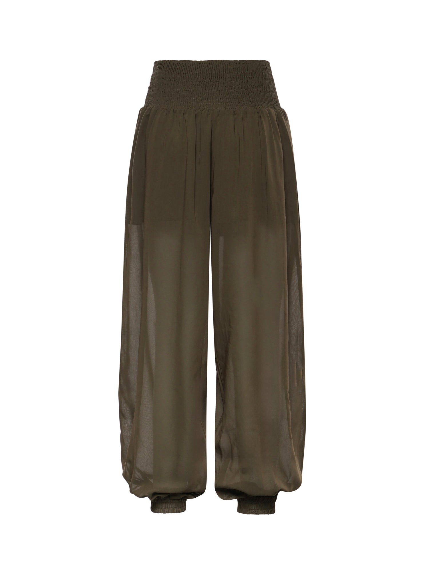 Pantaloni in voile crêpe di misto cotone 106845 A3O2X52 PINKO 