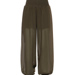 Pantaloni in voile crêpe di misto cotone 106845 A3O2X52 PINKO 