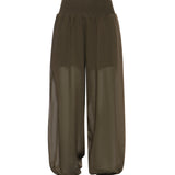 Pantaloni in voile crêpe di misto cotone 106845 A3O2X52 PINKO 