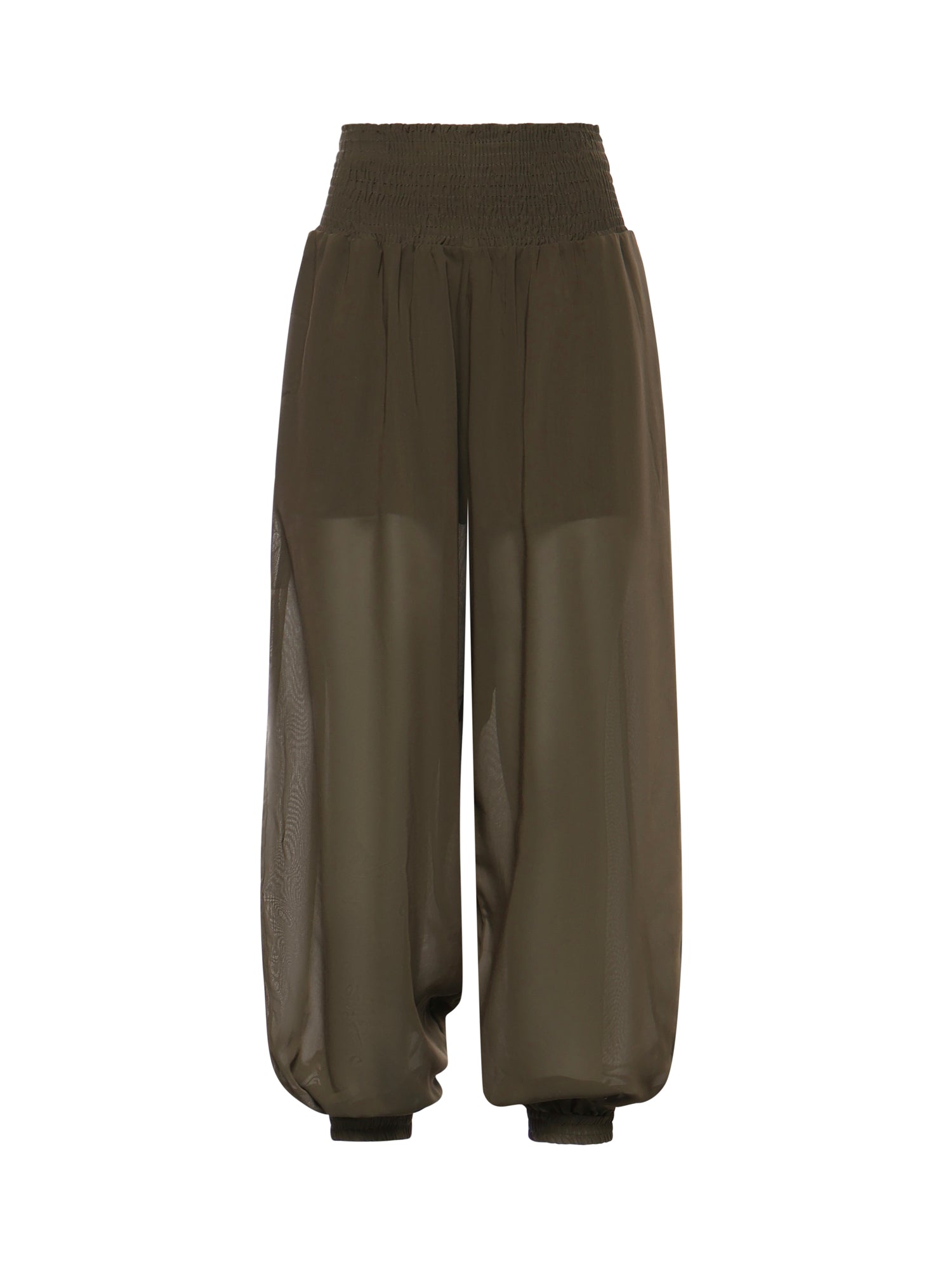 Pantaloni in voile crêpe di misto cotone 106845 A3O2X52 PINKO 