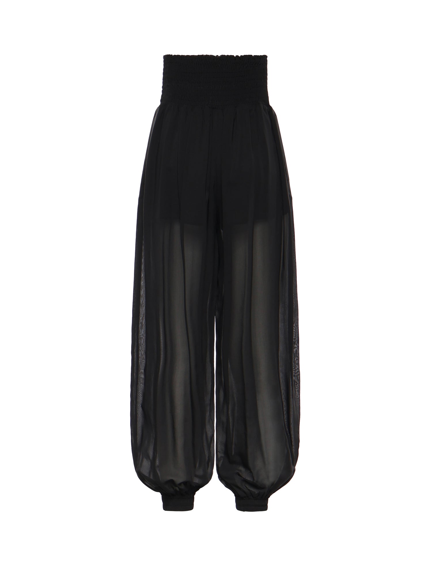 Pantaloni in voile crêpe di misto cotone 106845 A3O2Z99 PINKO 