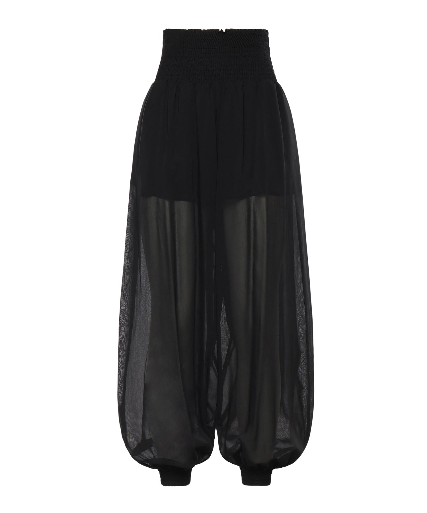 Pantaloni in voile crêpe di misto cotone 106845 A3O2Z99 PINKO 