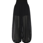 Pantaloni in voile crêpe di misto cotone 106845 A3O2Z99 PINKO 
