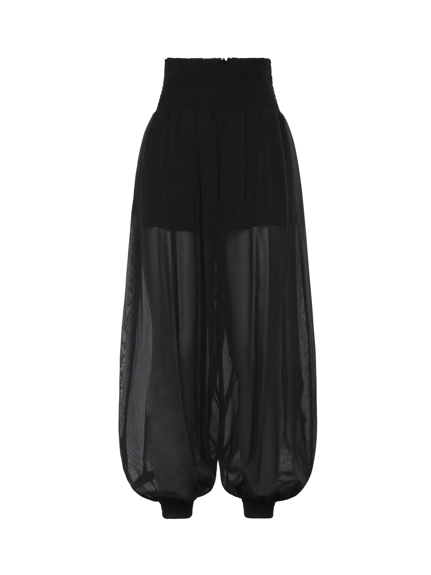 Pantaloni in voile crêpe di misto cotone 106845 A3O2Z99 PINKO 