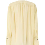 Blusa con scollo a V e arricci 106846 A3B2C19 PINKO 