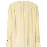 Blusa con scollo a V e arricci 106846 A3B2C19 PINKO 
