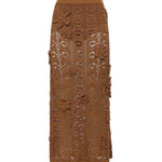 Gonna midi in crochet con fiori 106861 A3B8L25 PINKO 