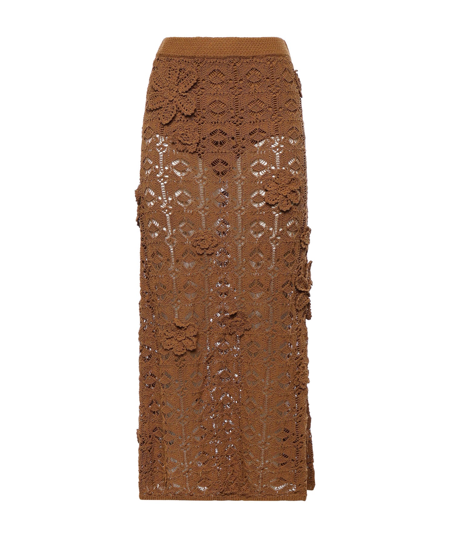 Gonna midi in crochet con fiori 106861 A3B8L25 PINKO 