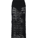 Gonna midi in crochet con fiori 106861 A3B8Z99 PINKO 