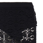 Gonna midi in crochet con fiori 106861 A3B8Z99 PINKO 