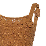 Abito midi crochet con fiori applicati 106862 A3B8L25 PINKO 