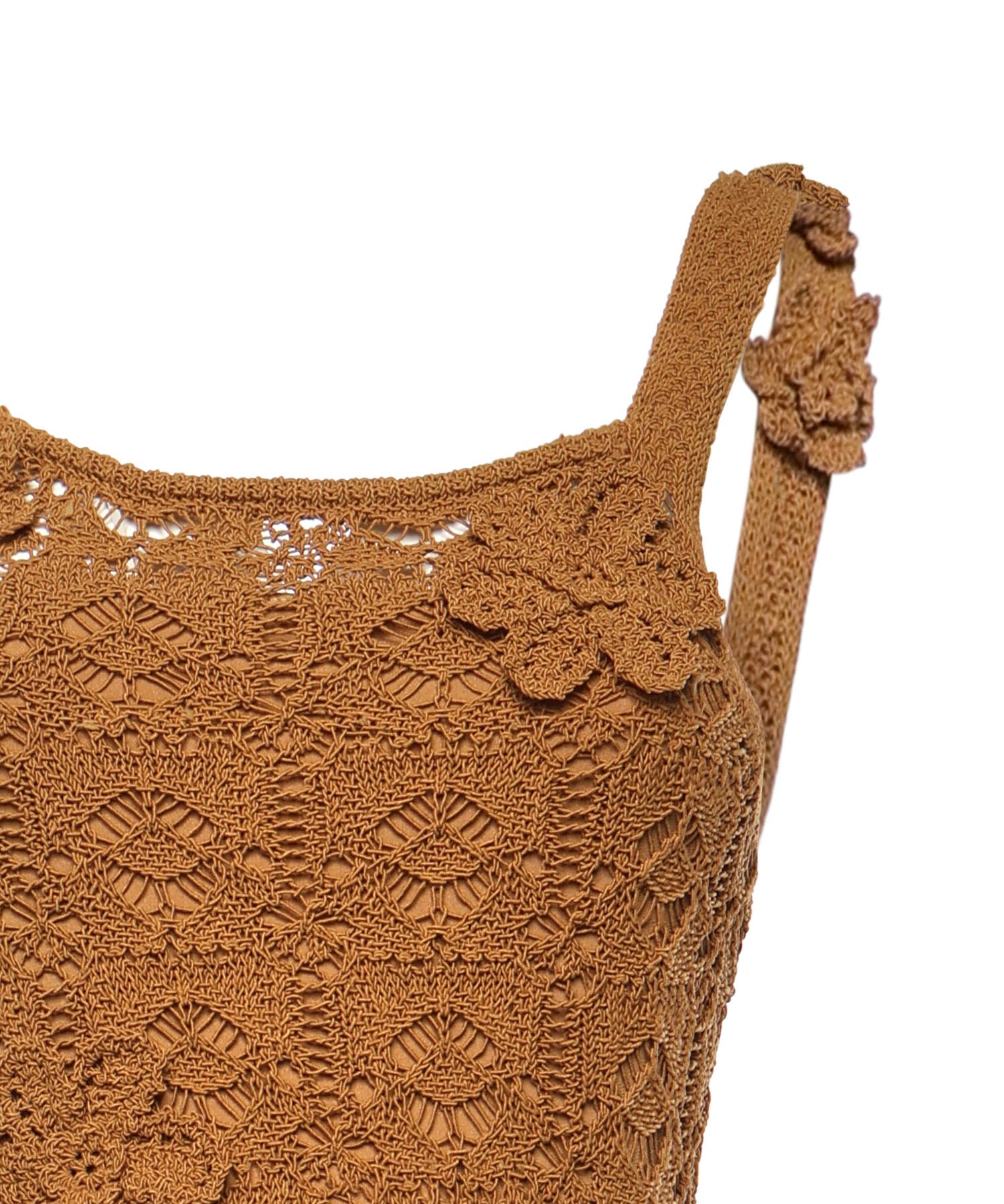 Abito midi crochet con fiori applicati 106862 A3B8L25 PINKO 