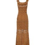 Abito midi crochet con fiori applicati 106862 A3B8L25 PINKO 