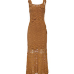 Abito midi crochet con fiori applicati 106862 A3B8L25 PINKO 