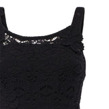 Abito midi crochet con fiori applicati 106862 A3B8Z99 PINKO 