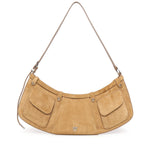 Borsa a spalla Pocket Body Bag in suede con tasche 106865 A0F6L22O PINKO 