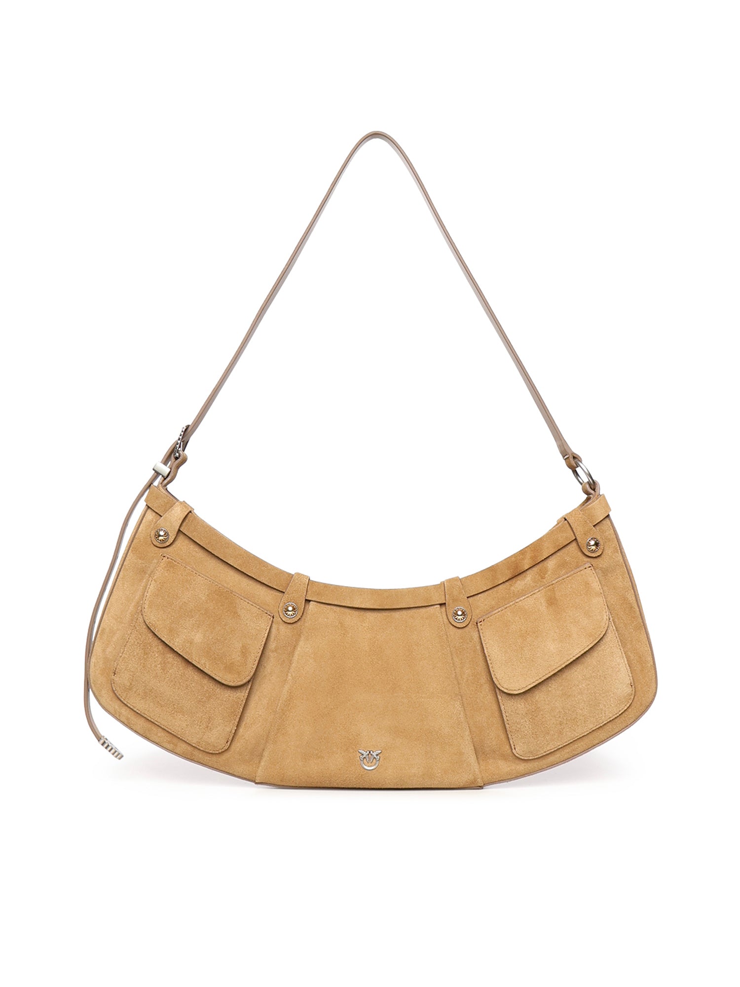Borsa a spalla Pocket Body Bag in suede con tasche 106865 A0F6L22O PINKO 