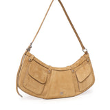 Borsa a spalla Pocket Body Bag in suede con tasche 106865 A0F6L22O PINKO 