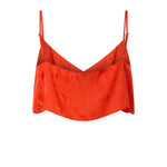 Top cropped jacquard con spalline sottili 106869 A3ANA99 PINKO 