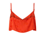 Top cropped jacquard con spalline sottili 106869 A3ANA99 PINKO 