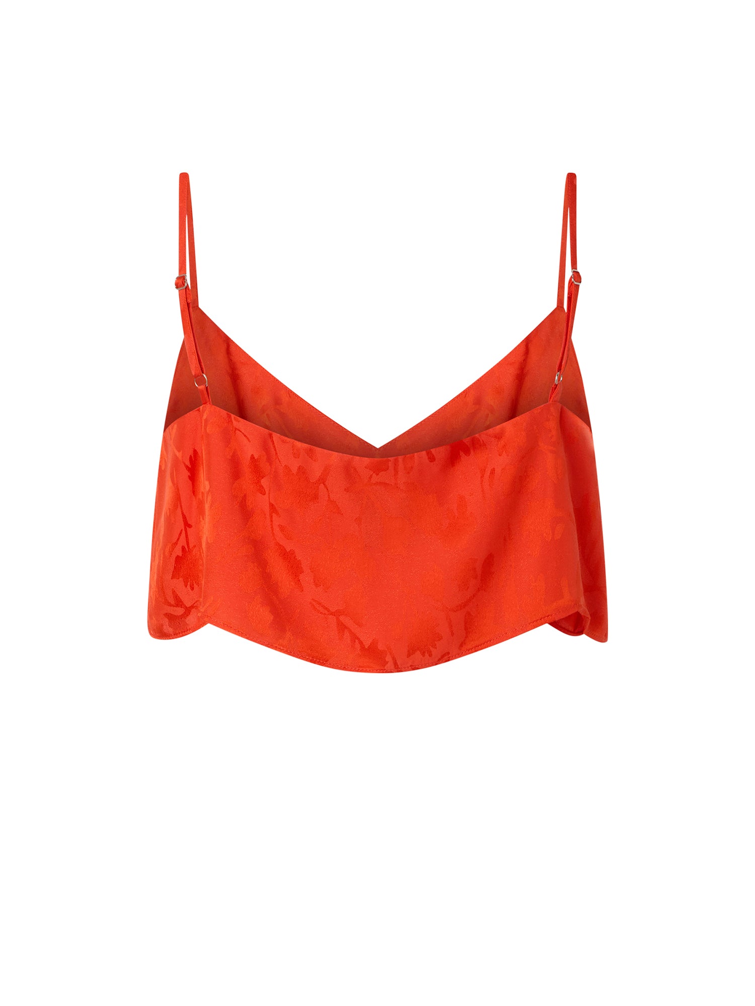 Top cropped jacquard con spalline sottili 106869 A3ANA99 PINKO 