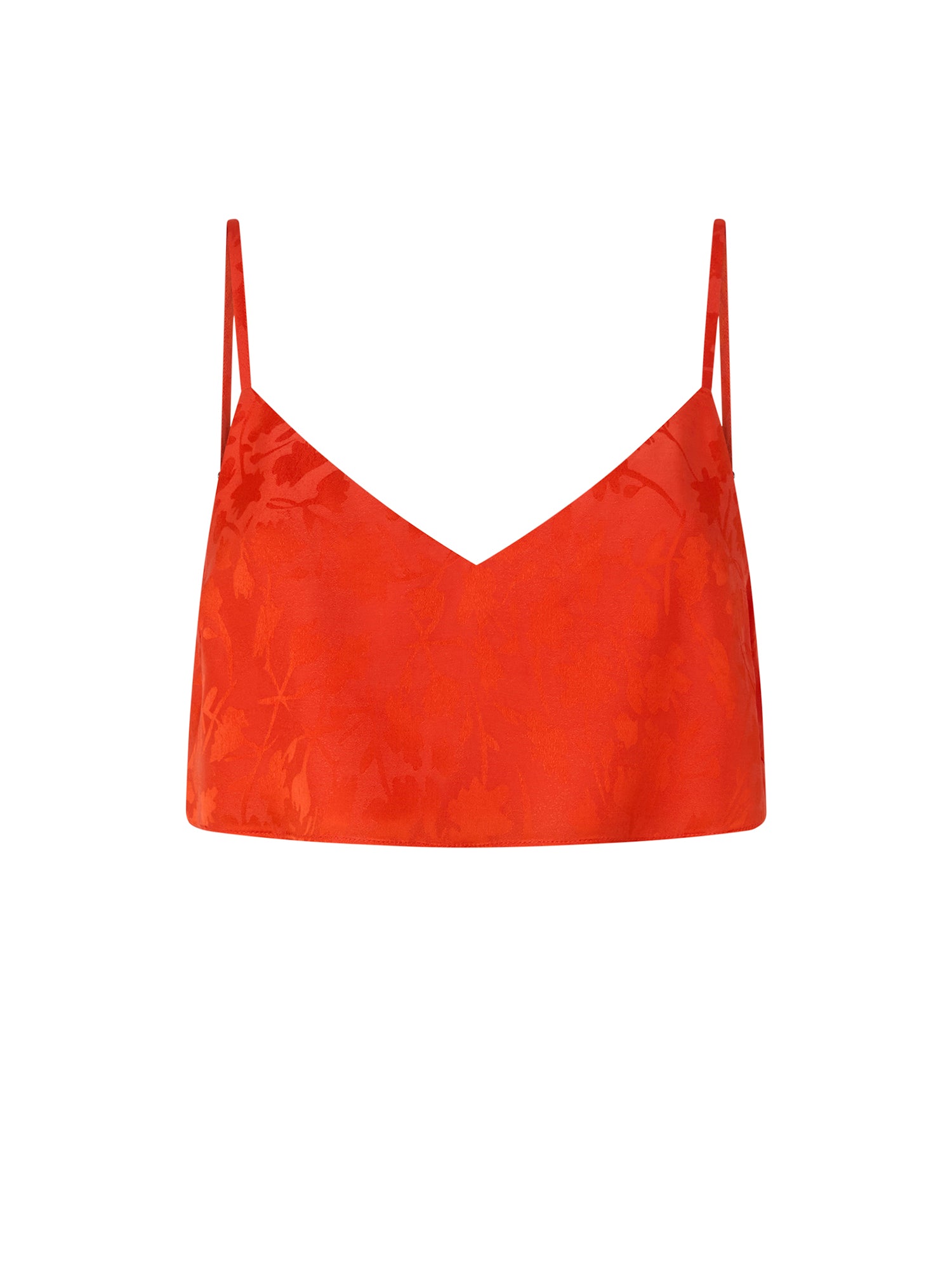 Top cropped jacquard con spalline sottili 106869 A3ANA99 PINKO 