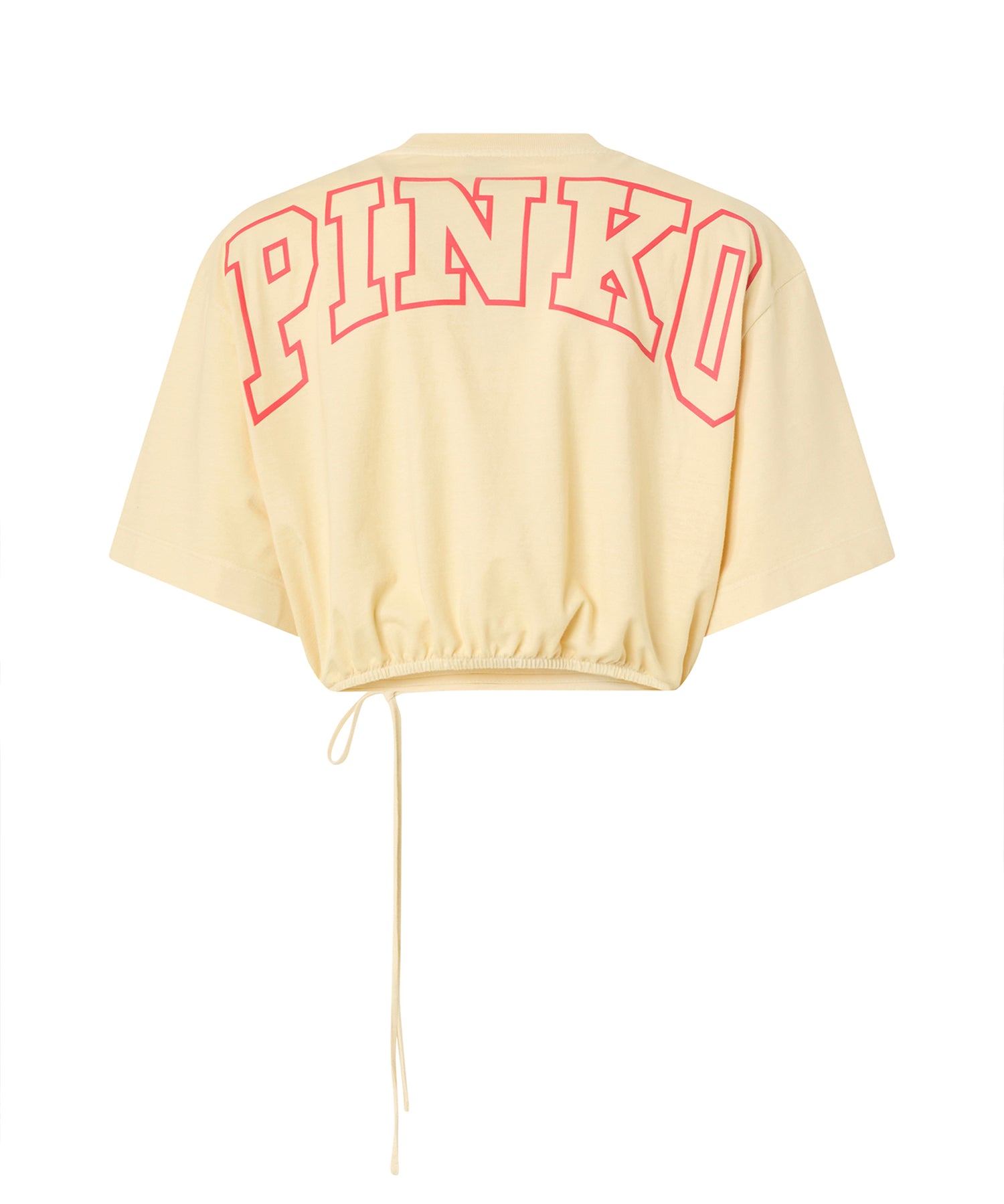 Crop top con logo lettering 106871 A3BMC19 PINKO 