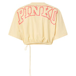 Crop top con logo lettering 106871 A3BMC19 PINKO 