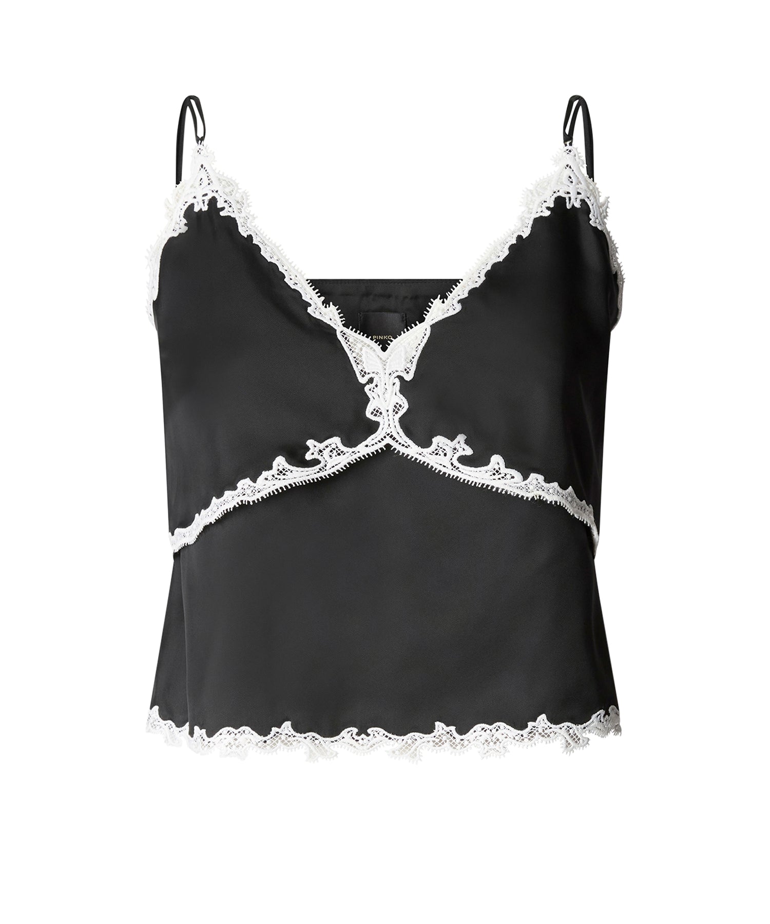 Top con inserti in pizzo 106893 A3AVZCB PINKO 