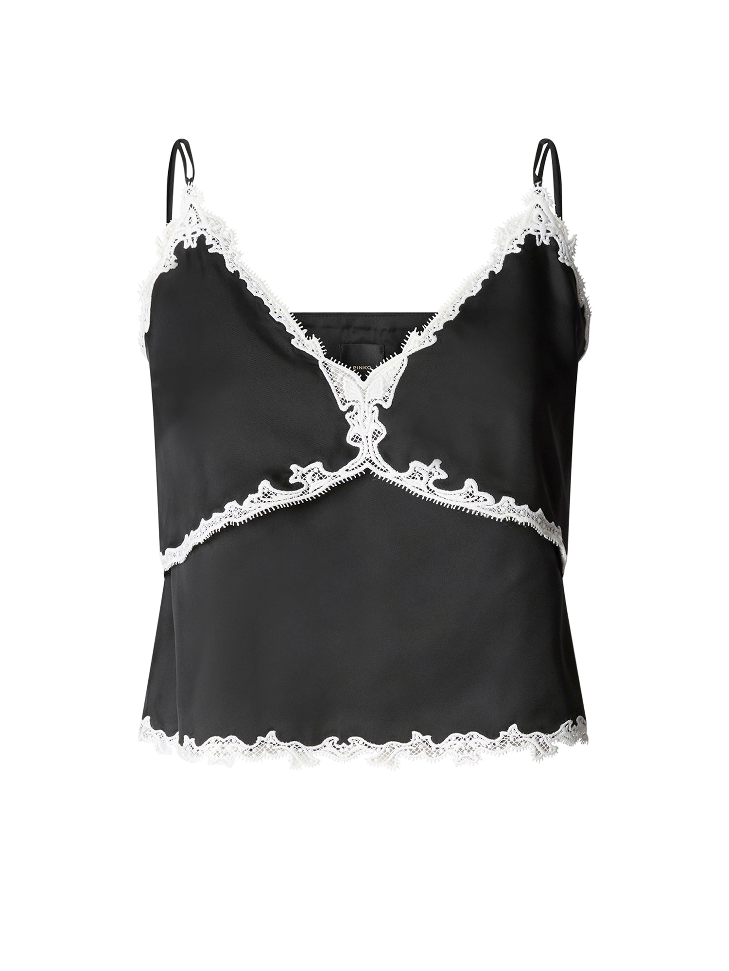 Top con inserti in pizzo 106893 A3AVZCB PINKO 