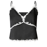 Top con inserti in pizzo 106893 A3AVZCB PINKO 