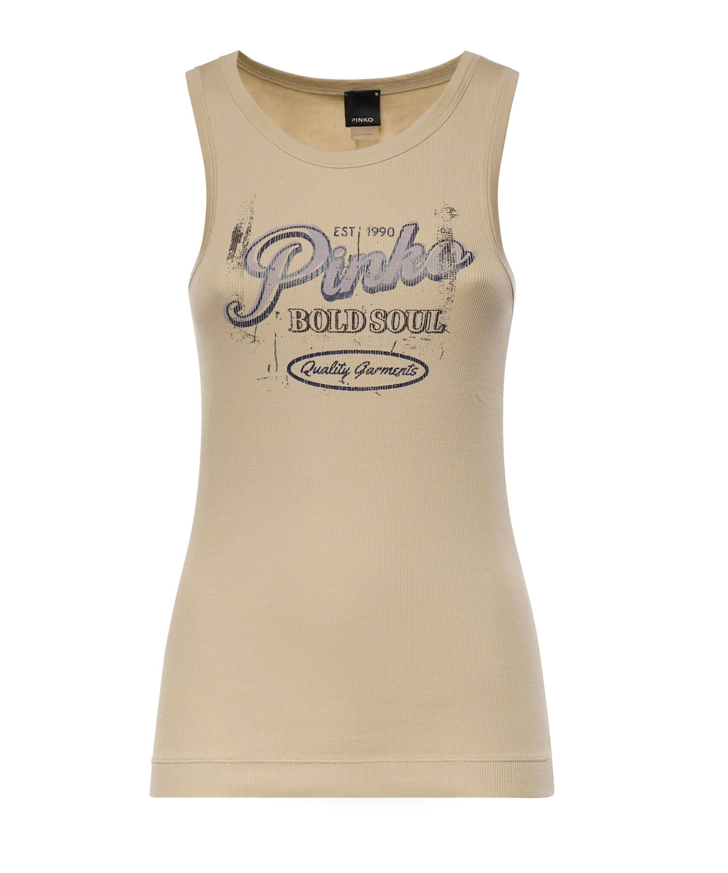 Tank top con lettering vintage 106900 A3BYC19 PINKO 