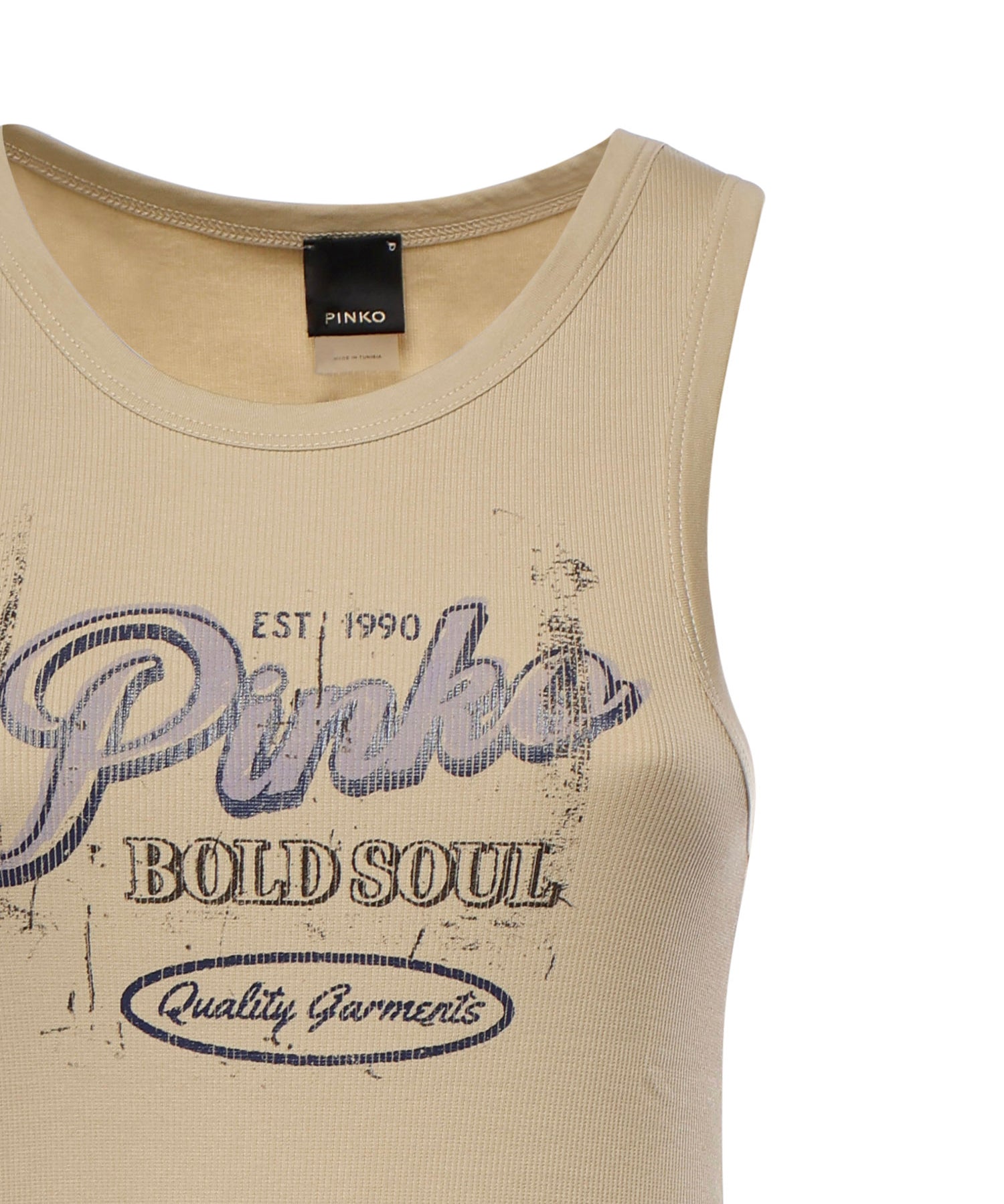 Tank top con lettering vintage 106900 A3BYC19 PINKO 
