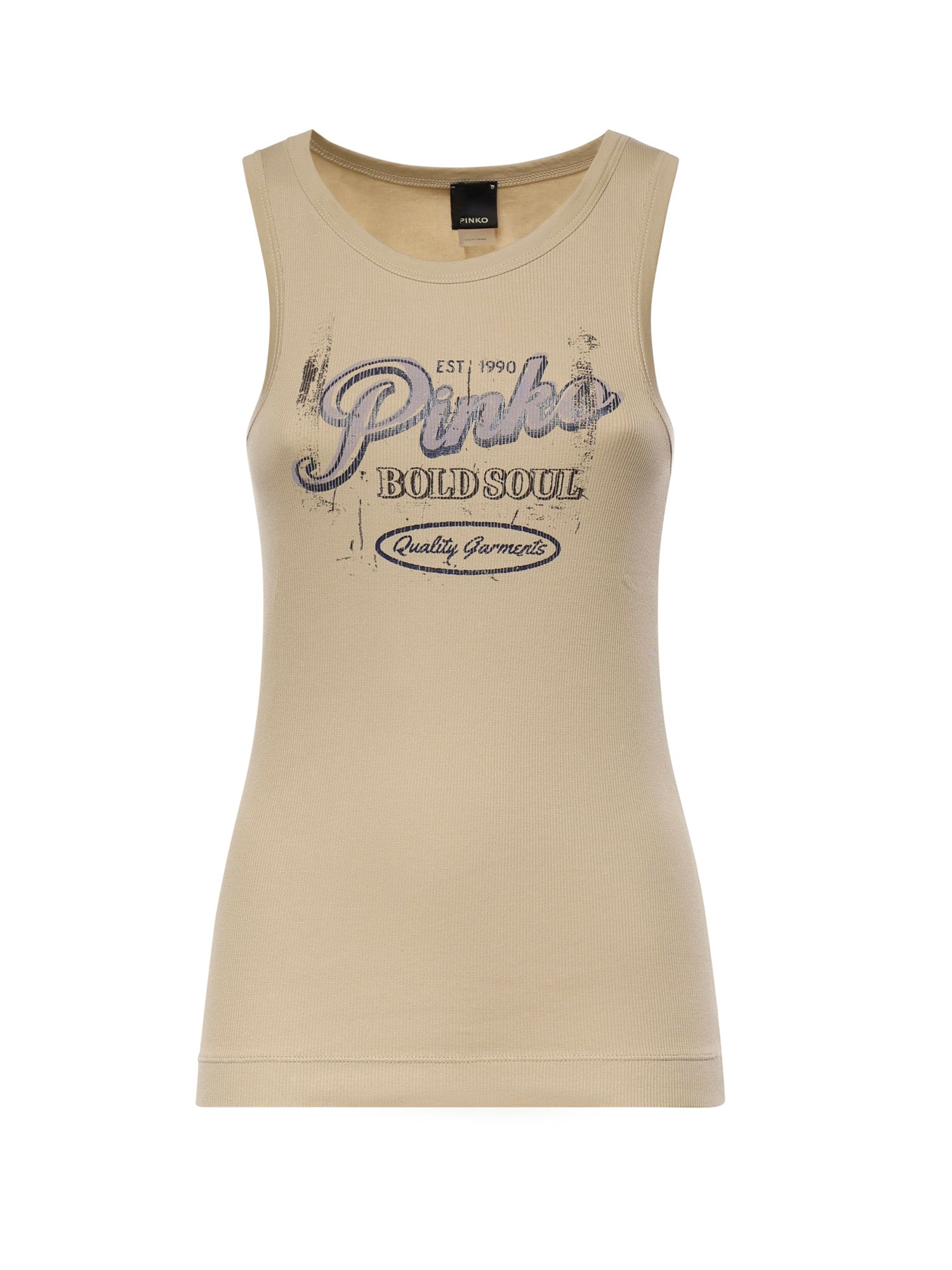 Tank top con lettering vintage 106900 A3BYC19 PINKO 