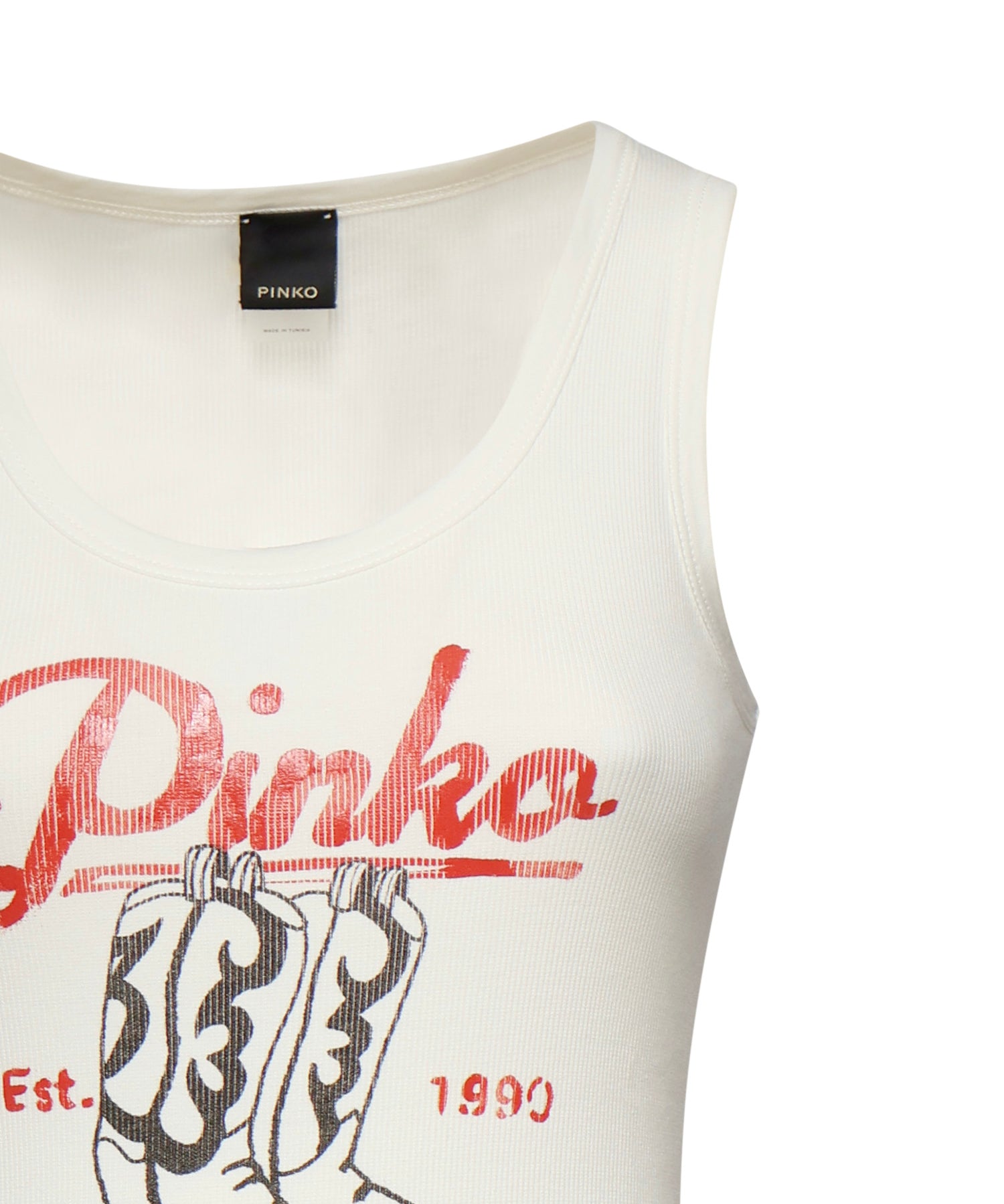 Tank top con stampa vintage 106901 A3BXZ05 PINKO 