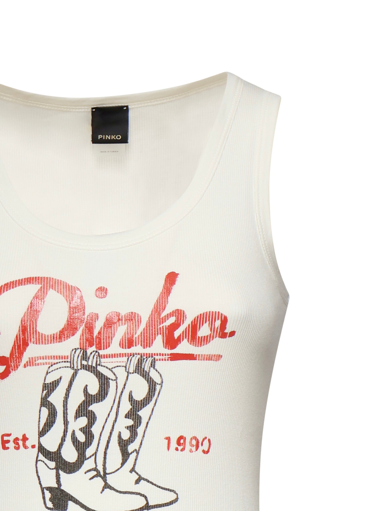 Tank top con stampa vintage 106901 A3BXZ05 PINKO 