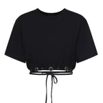 T-shirt cropped in jersey 106907 A3ARZ99 PINKO 