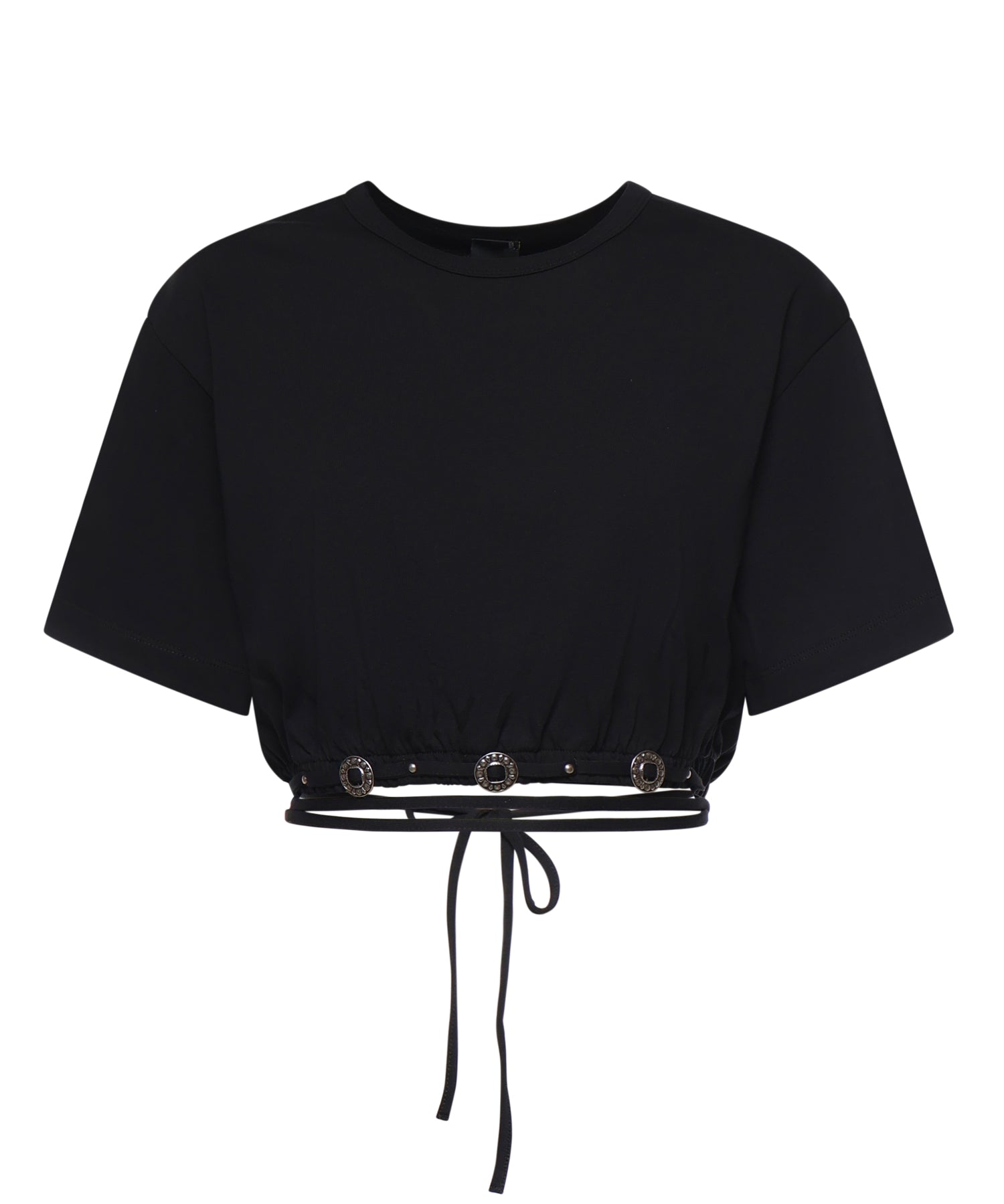 T-shirt cropped in jersey 106907 A3ARZ99 PINKO 