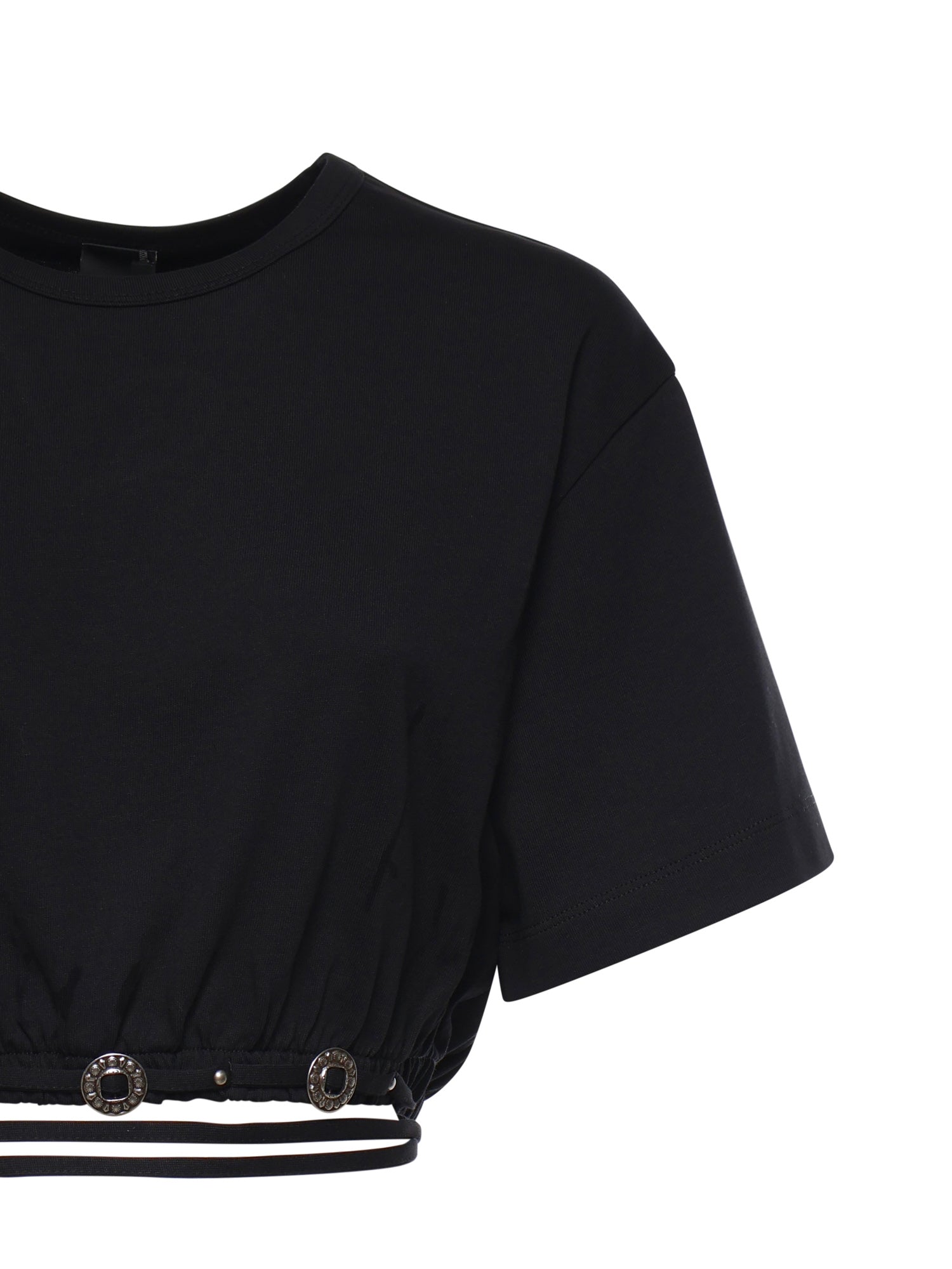 T-shirt cropped in jersey 106907 A3ARZ99 PINKO 