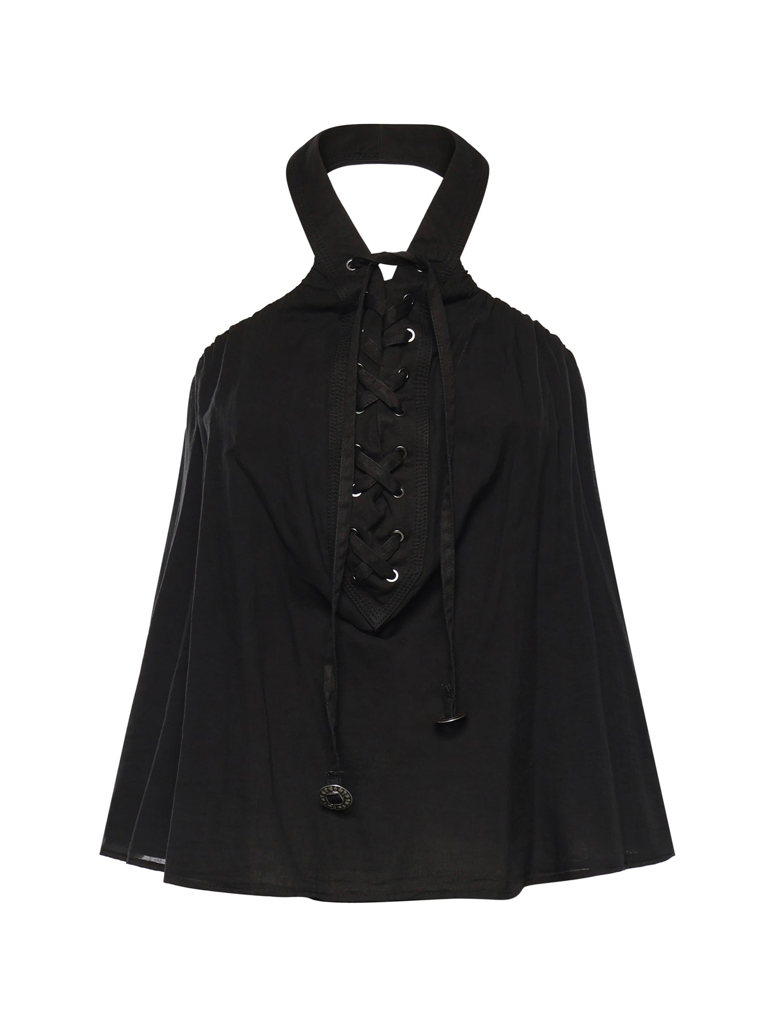 Top con lacci e dettagli texani 106944 A3AXZ99 PINKO 