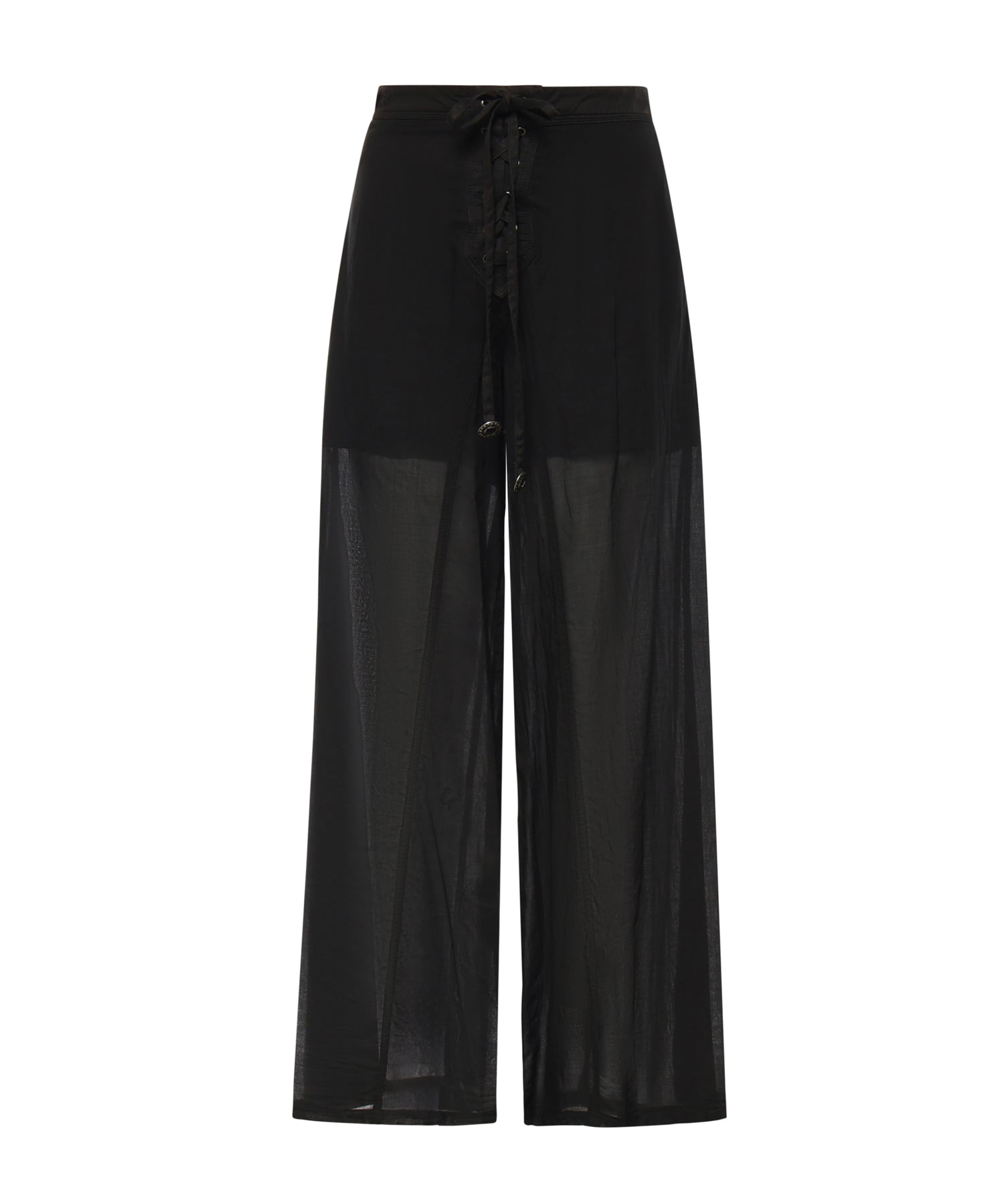 Pantaloni con lacci e dettagli texani 106947 A3AXZ99 PINKO 