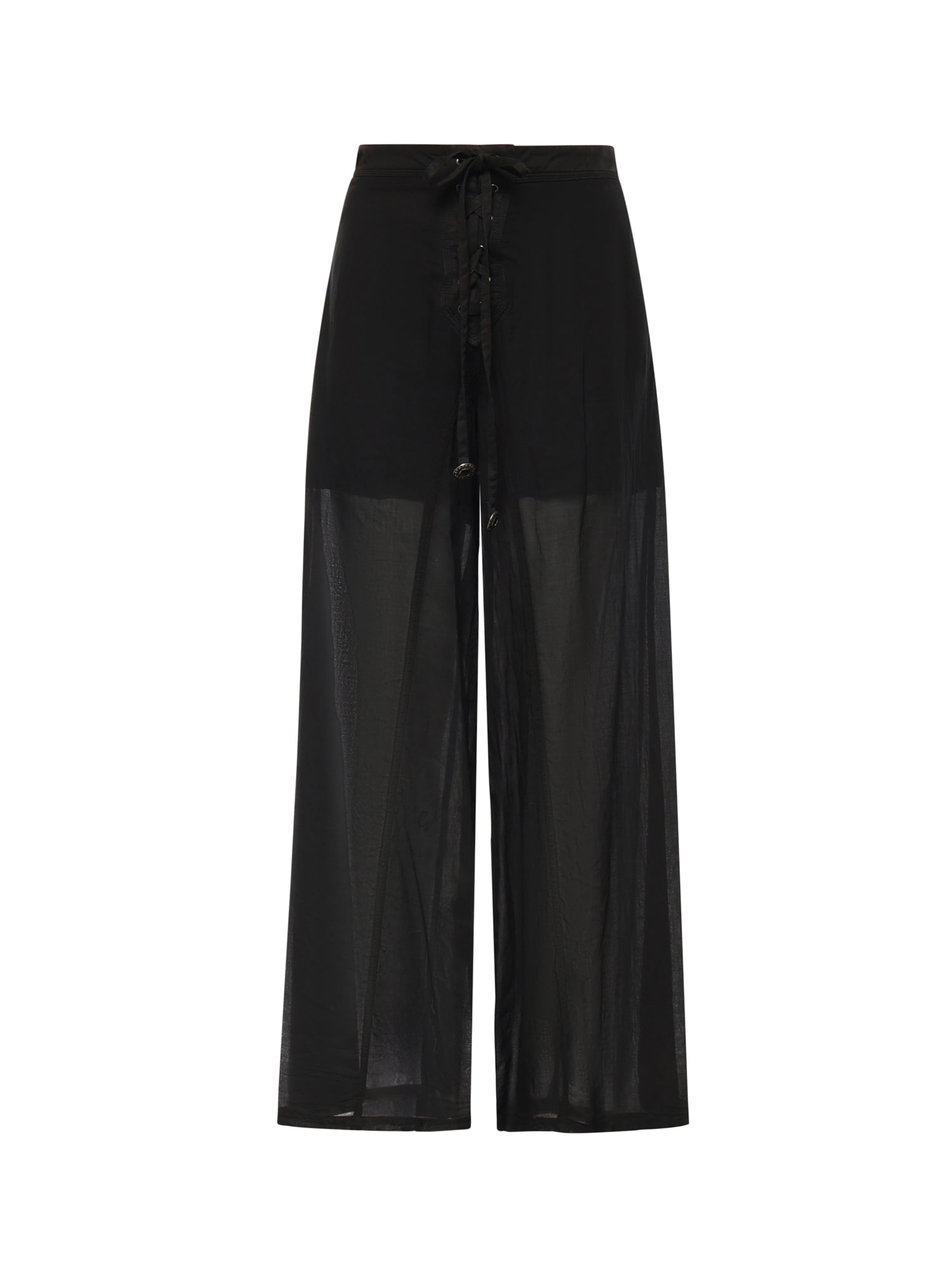 Pantaloni con lacci e dettagli texani 106947 A3AXZ99 PINKO 
