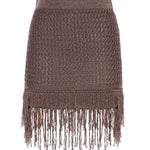 Minigonna in maglia con frange 106960 A3CII69 PINKO 